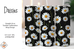 Daisies Tumbler Sublimation Wrap Product Image 1
