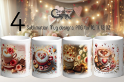 Coffee is my love| 4 valentine Mug sublimation designs P Product Image 1