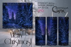 Winter landscape | Xmas Sublimation tumbler design PLUS Product Image 1