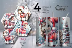 Christmas Horse | 4 funny Skinny tumbler sublimation designs Product Image 1