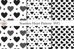 Seamless Heart Patterns SVG Product Image 1