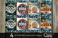 New year moods | Xmas bookmarks sublimation design P Product Image 1