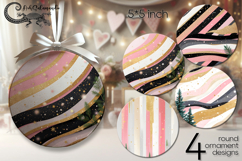 Xmas milky way | Christmas round ornaments sublimation Product Image 1