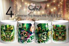 St. Patrick's day | 4 green clover Mug sublimation designs P Product Image 1
