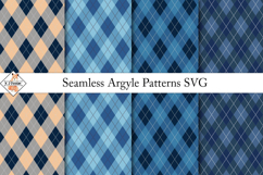 Seamless Argyle Patterns SVG | Digital papers Product Image 1