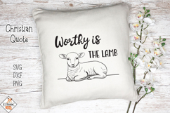 Worthy Is The Lamb SVG | Christian Vectors Product Image 1