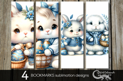Easter rabbit | spring bookmarks sublimation design P Product Image 1