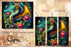 Chinese dragon | Skinny tumbler sublimation design PLUS7 Product Image 1