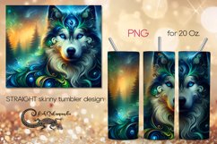 Fairy tale Wolf | skinny tumbler Sublimation design PLUS7 Product Image 1