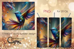 Fantasy Hummingbird | skinny tumbler Sublimation design PL7 Product Image 1