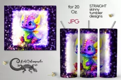Baby dragon | Kids New year Sublimation tumbler design PLUS7 Product Image 1
