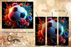 Football | Skinny tumbler sublimation, brutal design PLUS7 Product Image 1