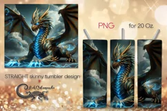 Chinese dragon | mystic Skinny tumbler sublimation design P7 Product Image 1