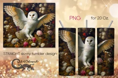 Owl | Fantasy bird skinny tumbler Sublimation design PLUS7 Product Image 1