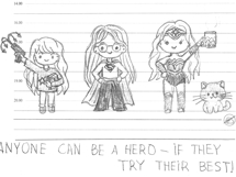 18 Printable Superhero Lunchbox Notes for Girls Product Image 8