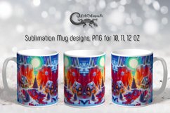 3d Christmas landscape | Mug sublimation design PLUS7 Product Image 1