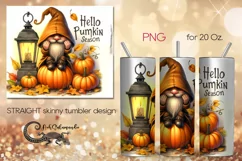 Pumpkin season | fall Skinny Tumbler Sublimation design PLUS Product Image 1