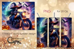 Moto witch | Halloween Skinny tumbler sublimation design PL7 Product Image 1