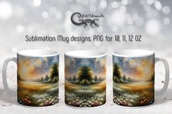 Impressionism landscape | summer Mug Sublimation design PL7 Product Image 1