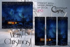 Winter landscape | Xmas Sublimation tumbler design PLUS7 Product Image 1