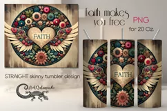 Christian faith | Skinny tumbler sublimation design PLUS7 Product Image 1