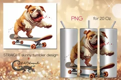 Funny Dogs | Straight Skinny tumbler Sublimation design PL7 Product Image 1