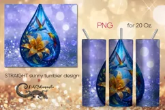 Hummingbird | Fantasy skinny tumbler Sublimation design PL7 Product Image 1