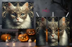Cats in the mask | skinny tumbler Sublimation design PLUS7 Product Image 1