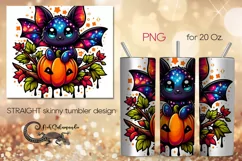 Funny bat | Halloween Skinny tumbler sublimation design PL7 Product Image 1