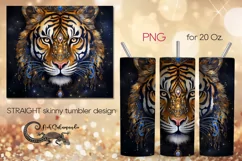 Watercolor tiger | skinny tumbler Sublimation design PLUS7 Product Image 1