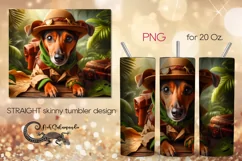 Funny Dogs | Straight Skinny tumbler Sublimation design PL Product Image 1
