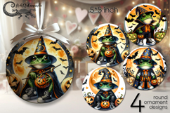 Halloween character | round ornaments sublimation design P Product Image 1