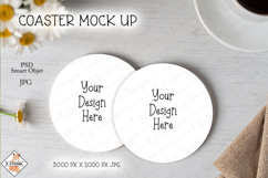 Round Coaster Mock Ups | PSD Smart Objects Product Image 1