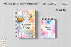 Mockup Spiral Bound Notebook | PSD Smart Object Product Image 1