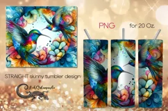 Retro Hummingbird | skinny tumbler Sublimation design PLUS Product Image 1