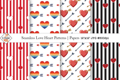 Seamless Heart Patterns | Papers Product Image 1