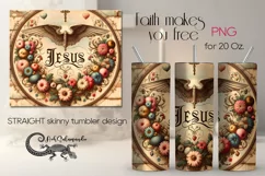 Christian faith | Skinny tumbler sublimation design PLUS Product Image 1