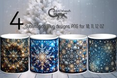 Christmas Snowflake | Xmas Sublimation Mug design bundle Product Image 1