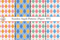 Seamless Argyle Patterns SVG | Digital papers Product Image 1
