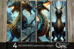 Fantasy dragon | magic bookmarks sublimation design PLUS Product Image 1