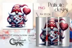 Father's Day gnome | Skinny tumbler sublimation design PLUS Product Image 1