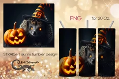 Halloween hedgehog | Skinny tumbler sublimation design PLUS8 Product Image 1