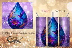 Hummingbird | Fantasy skinny tumbler Sublimation design PL8 Product Image 1