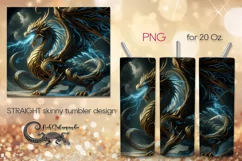 Chinese dragon | mystic Skinny tumbler sublimation design P8 Product Image 1