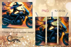 Moto witch | Halloween Skinny tumbler sublimation design PL8 Product Image 1