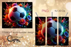 Football | Skinny tumbler sublimation, brutal design PLUS8 Product Image 1