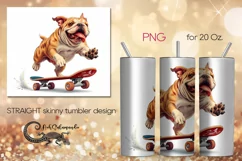 Funny Dogs | Straight Skinny tumbler Sublimation design PL8 Product Image 1