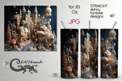 Knitted Christmas | Xmas Sublimation tumbler design PLUS8 Product Image 1