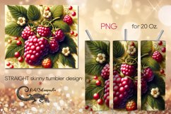 Berries | Retro style Skinny tumbler Sublimation design PL8 Product Image 1