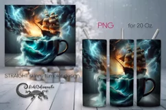Ship in a cup | Marine Skinny Tumbler Sublimation design P8 Product Image 1